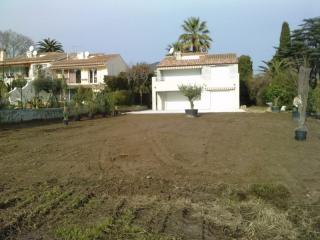 Terrassement , préparation du sol pour plantation , Ste Maxime